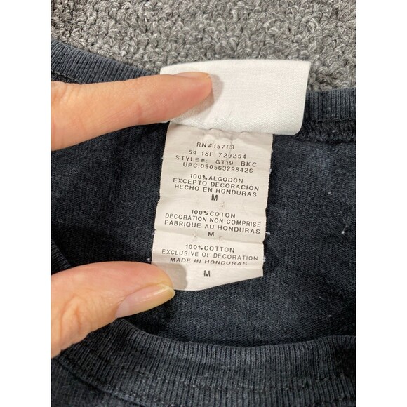 VINTAGE Champion Shirt Black Short Sleeve Crew Tee Streetwear Adult Mens Medium - Picture 10 of 15